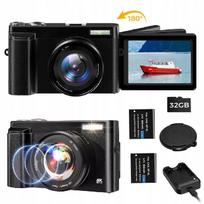 Skaitmeninis fotoaparatas DC101LAF 48MP 4K 16x optinis priartinimas + 32GB SD