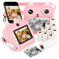 Momentinis fotoaparatas su terminiu spausdintuvu vaikams PRINTING 2, 13 ritinėlių