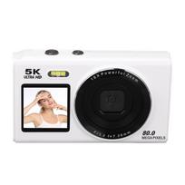 Skaitmeninis fotoaparatas 5K 80MP su dvigubu ekranu ir automatinio fokusavimo funkcija, 18x IU