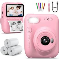 Skaitmeninis fotoaparatas Hangrui Digit Instant, 3'' LCD, rožinis, MP3