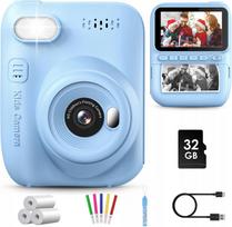 Skaitmeninis fotoaparatas-spausdintuvas GREENKINDER Instant HD 32GB SD mėlynas