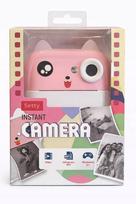 Momentinis fotoaparatas vaikams SETTY Pink Kitten su RGB terminiu popieriumi