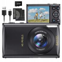 Mini skaitmeninis fotoaparatas 4K 64MP 32GB 2.8'' su 2AKU 18x priartinimu