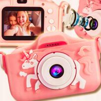 Vaikiškas skaitmeninis fotoaparatas Unicorn Pink