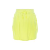 adidas Originals x Jeremy Scott Women's Velour Drawstring Mini Skirt Solar Yellow Women H53365 S