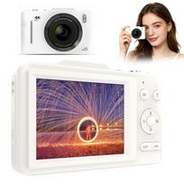 Skaitmeninis fotoaparatas H16 4K 48 MP 16x priartinimas baltas su 32GB kortele