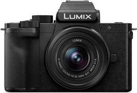 Fotoaparatas Panasonic Lumix G100 su 12-32mm f3.5-5.6 ASPH. O.I.S. objektyvu