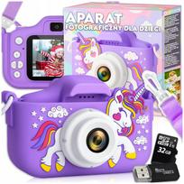 Vaikiškas skaitmeninis fotoaparatas UNICORN su 32GB MicroSD kortele
