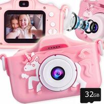 Vaikiškas skaitmeninis fotoaparatas su 32Gb kortele Unicorn