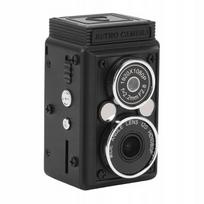 Skaitmeninis retro fotoaparatas su dviem 1080P HD 12MP objektyvais