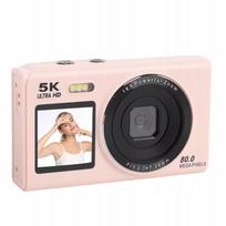 Skaitmeninis fotoaparatas 5K Dual Screen 18x Zoom 80MP WiFi Vlog 8E