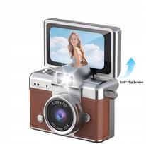 Mini skaitmeninis retro fotoaparatas su 1.47" ekranu, pakabukas raktams