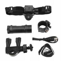 Sportinė vandeniui atspari kamera dviračio šalmui, 120° platus kampas, 4H