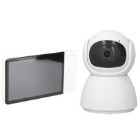Vaizdo kūdikių monitorius 5.0" LCD ekranas 2,4 GHz baltas dvikryptis F4