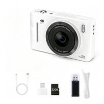 Skaitmeninis fotoaparatas 4K 48 MP, 16x makro priartinimas, lengvas, kompaktiškas, su kortele