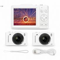 Skaitmeninis fotoaparatas H16 4K 48 MP 16x balta su 32GB kortele