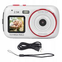 Skaitmeninis fotoaparatas 72MP 2,5K su dviem ekranais, 16x skaitmeninis priartinimas, autofokusavimas LO