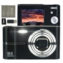 Skaitmeninis retro fotoaparatas su 16x priartinimu ir blykste vaikams