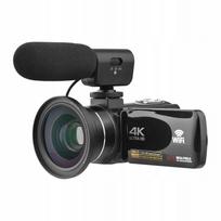 Skaitmeninis fotoaparatas 4K HD DV, 456 MP, 18x priartinimas, 3" ekranas