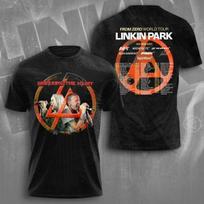 Linkin Park 2026 Tour Date 3D Printed T-Shirt Unisex All Size M brown