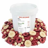 Liofilizuoti vaisiai Rinkinys Mišinys Avietė Vyšnia Obuolys Bananas 100 G Kibirėlis