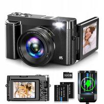 Skaitmeninis fotoaparatas 4K Full HD 48 MPX 16x Zoom su 32GB SD kortele