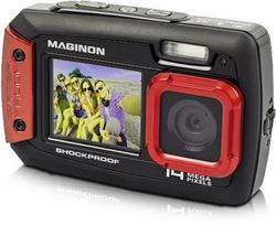 Skaitmeninis fotoaparatas HD 14MPX, atsparus vandeniui, 2x LCD, MicroSD