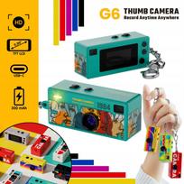 Mini skaitmeninė kamera G6 THUMB CAMERA RETRO HD 1984 raktų pakabukas