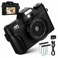 Skaitmeninis fotoaparatas UHD 4K 75MP, 16x priartinimas, 32GB kortelė