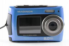 Skaitmeninis fotoaparatas, atsparus vandeniui, 14MPX, 2x LCD, 4x priartinimas, SD