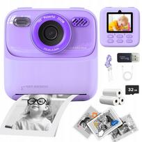Skaitmeninis fotoaparatas su spausdintuvu, XXL rinkinys, 32GB kortelė, 3 ritinėliai