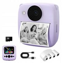 Momentinis fotoaparatas su spausdintuvu, 48MP, 1080P, 16x priartinimas, 32GB