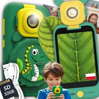 Vaikiškas telefonas su kamera, mikroskopas, edukacinis skaitmeninis žaislas