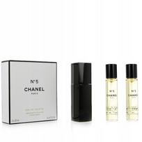 Moteriški kvepalai CHANEL No5 Twist and Spray EDT, 3 x 20 ml papildymai