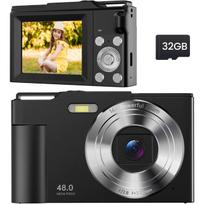 Vaikiškas skaitmeninis fotoaparatas 48MP FHD 1080P 16x priartinimas automatinis fokusavimas