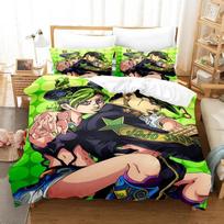 Jojo Bizarre Adventure 3D Printed Anime Duvet Cover Queen King Size For Boys Bedroom  Duvet Cover Bed Set Quilt Cover EU single(135x200cm) beige