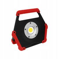 Nešiojamas LED prožektorius Zext, 10W, 800 lm, 6400K, raudonas, su baterija