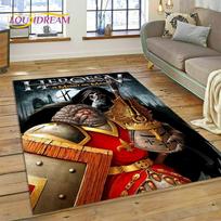 HD Heroes of Might and Magic Retro Žaidimų Kilimas Svetainės Miegamojo Dekoras, Neslystanti Grindų Kilimėlis Sofos Įėjimo Durų Kilimėlis 40x60cm( 15x23in ) black