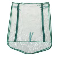 Šiltnamio keičiama danga Skaidri PVC 69x49x92cm Mini augalų danga 2 pakopų lentynoms white
