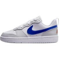 Nike Court Borough Low Recraft Patogūs universalūs neslystantys ilgaamžiai žemi vaikiški riedlenčių batai Unisex sportbačiai Balti mėlyni DV5456125 35.5 white