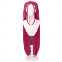 HAIRJOY Synthetic Hair Demon Hunters Costume Mira Wig Cosplay Wig Anime Wigs Long Straight Hair Accessory for Women pink-30inches white