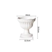 Plastic Plant Flower Pots Roman Column Standing Flower Arrangement Vase Decorative Nordic Style Centerpiece Vase Indoor Outdoor white