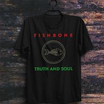 Truth and Soul Fishbone Band Retro T-shirt Funk Music Angelo Moore Rocky George S black