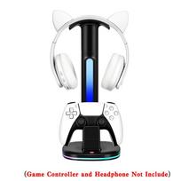 LED Display Stand for PS5 Game Controller & Headphone Charging Station for Playstation 5 Gamepad Headset Stand Accessories Only  Stand juoda