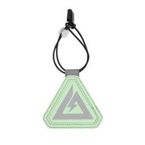 Triangle Shape Reflective Hanging Tag Reflective Bicycle Reflective Tag  Night Riding šviesiai žalios spalvos