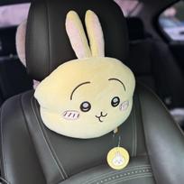 Chiikawa Car Seat Neck Pillow Waist Pillow Plush Cute Car Decoration Cartoon Cute Object Usagi Car Decoration Accessories Gift Usagi-25cm gray