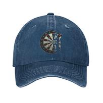 Dartboard Typography Cracked Baseball Caps Peaked Cap Dart Sun Shade Hats for Unisex One Size gray