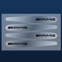 4/8 vnt. 3D skaidrus automobilio durų rankenėlės dažų apsaugos nuo įbrėžimų lipdukas Mercedes Benz W204 W205 W212 W213 W221 W177 GLA GLC CLA ee05 gray