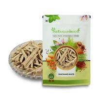 IndianJadiBooti Shatavari White Roots (Asparagus Racemosus) - 250g | Satavar Sabut | Premium Ayurvedic Herb for Women’s Wellness, Lactation Supp