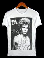 VTG White Wedding Billy Idol Shirt Short Sleeve White Unisex Size S-5XL ND727 L black